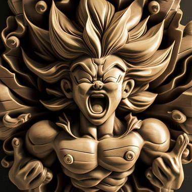 3D модель Dragon Pearl Super Broly аніме (STL)